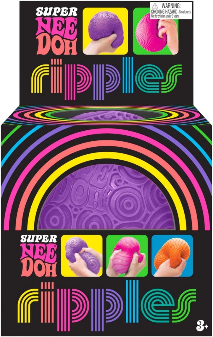 Іграшка-антистрес NeeDoh серії "Super" – яскраві кружки (пурпурний) (RSPND-4)фото