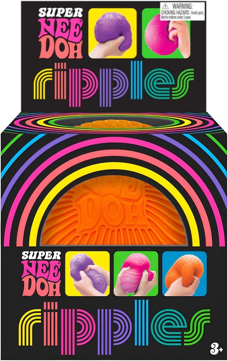 Іграшка-антистрес NeeDoh серії "Super" – яскраві хвилі (помаранчевий) (RSPND-5)фото4