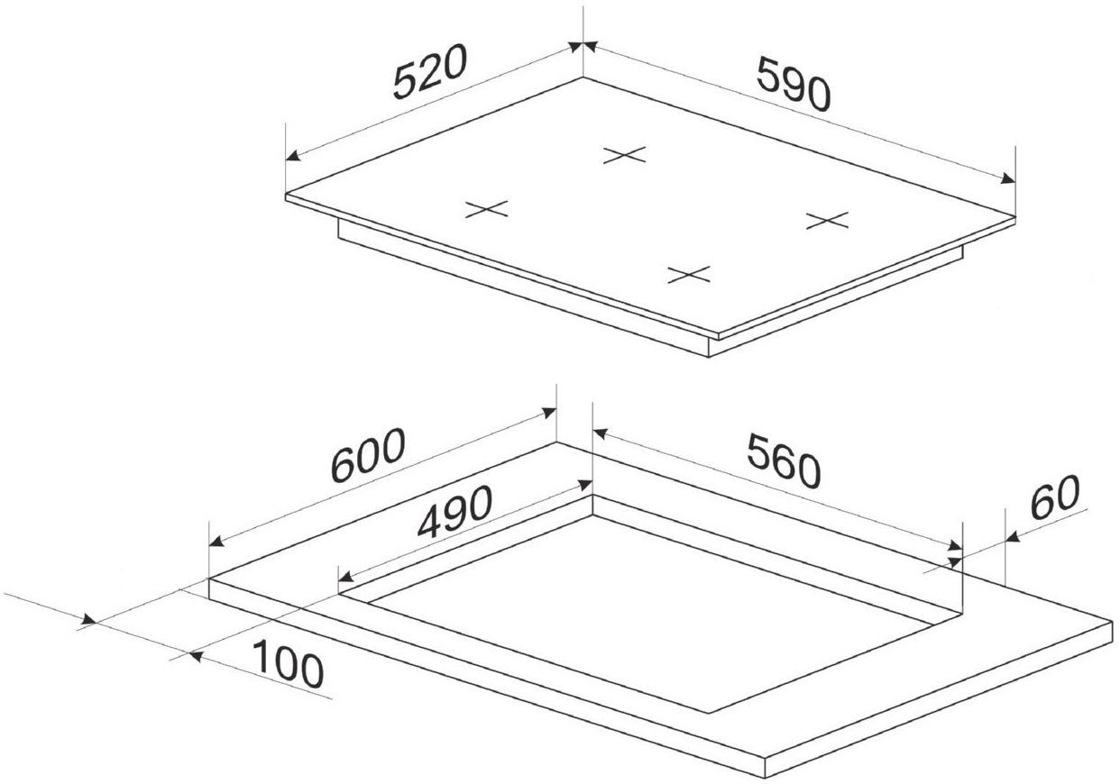 Варочная поверхность Hansa комбинированая BHMI611302 фото