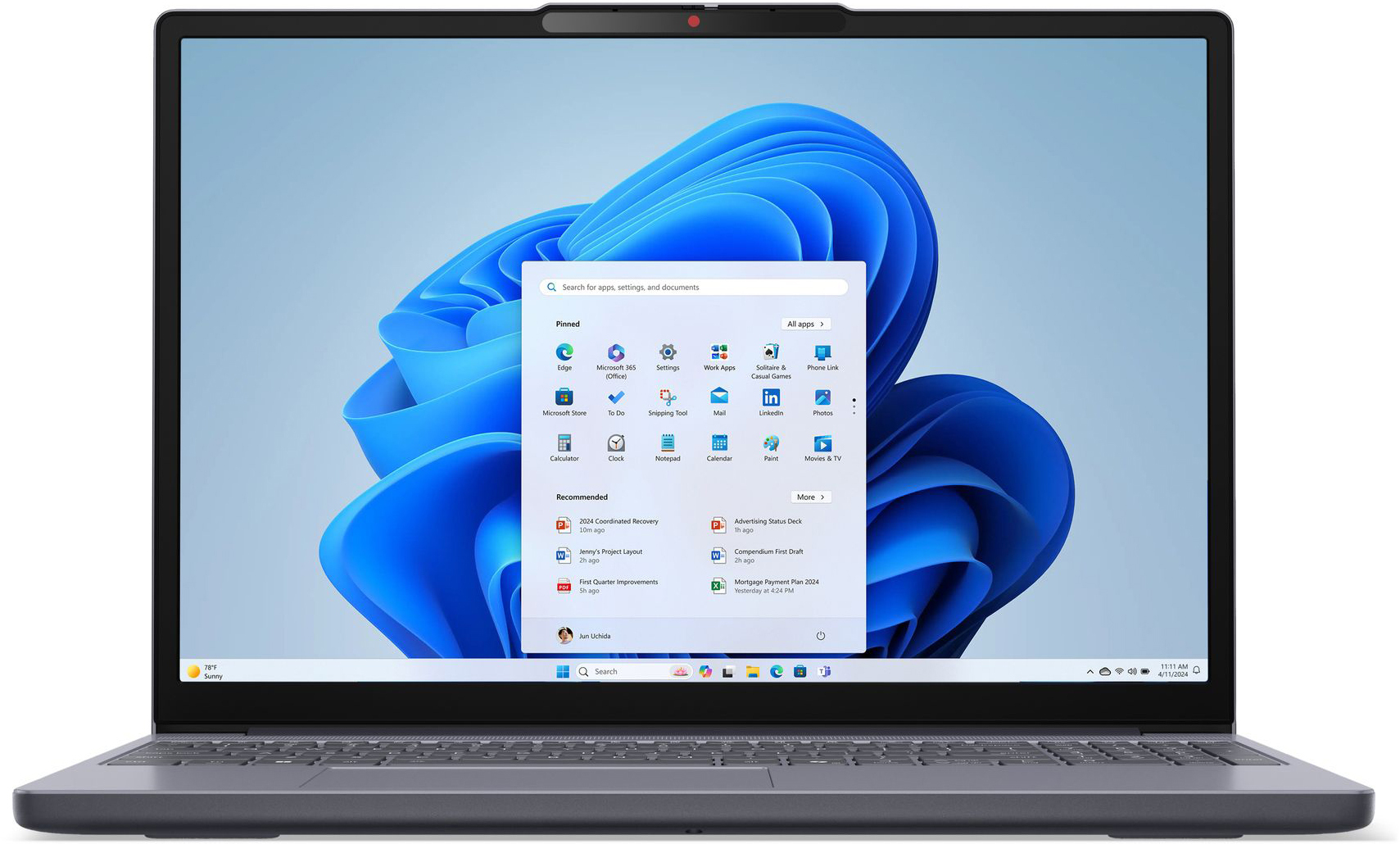 Ноутбук LENOVO IdeaPad Slim 3 15IRH10 Luna Grey (83K100QYRA) фото 4