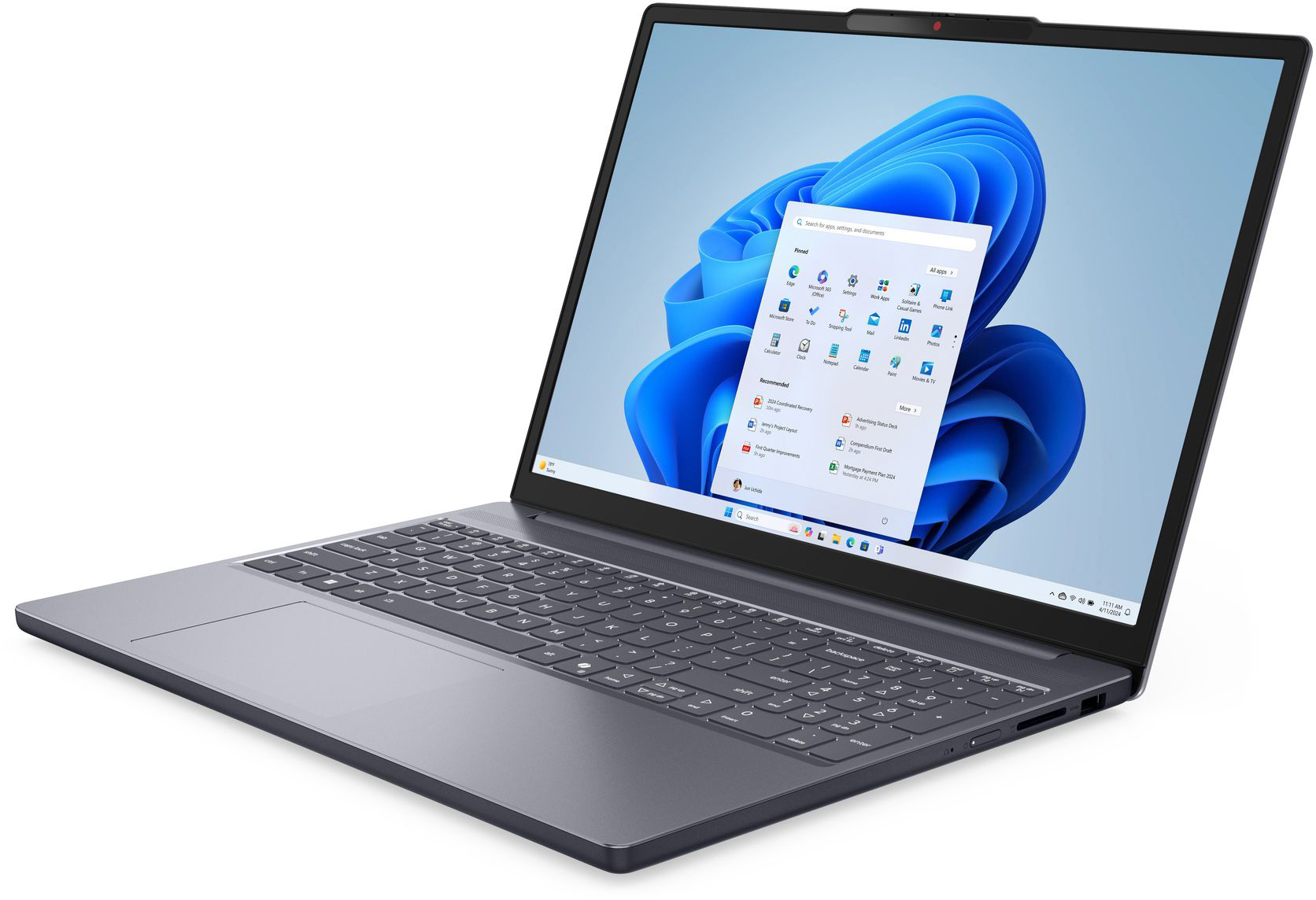Ноутбук LENOVO IdeaPad Slim 3 15IRH10 Luna Grey (83K100QYRA) фото 3