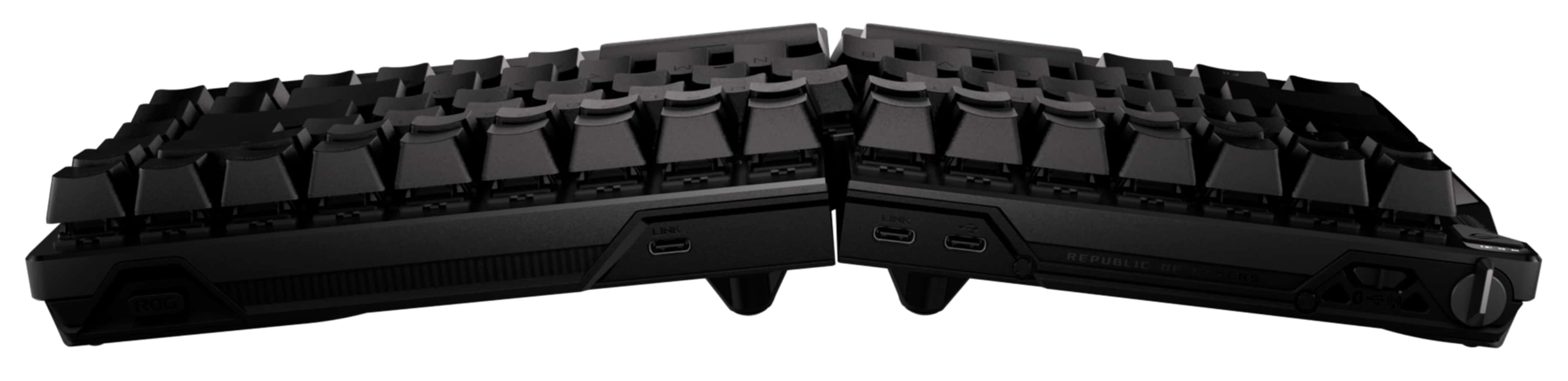 Игровая клавиатура ASUS ROG Falcata Split Magnetic Switch EN RGB Black (90MP043H-BKUA20) фото 