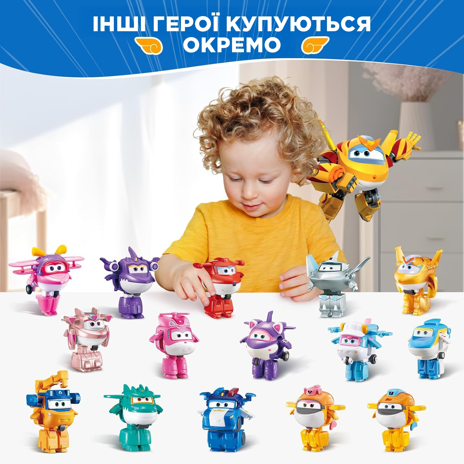 Игровая фигурка-трансформер Super Wings Transform-a-Bots Золотой Мальчик (Golden Boy) (EU780031) фото 10