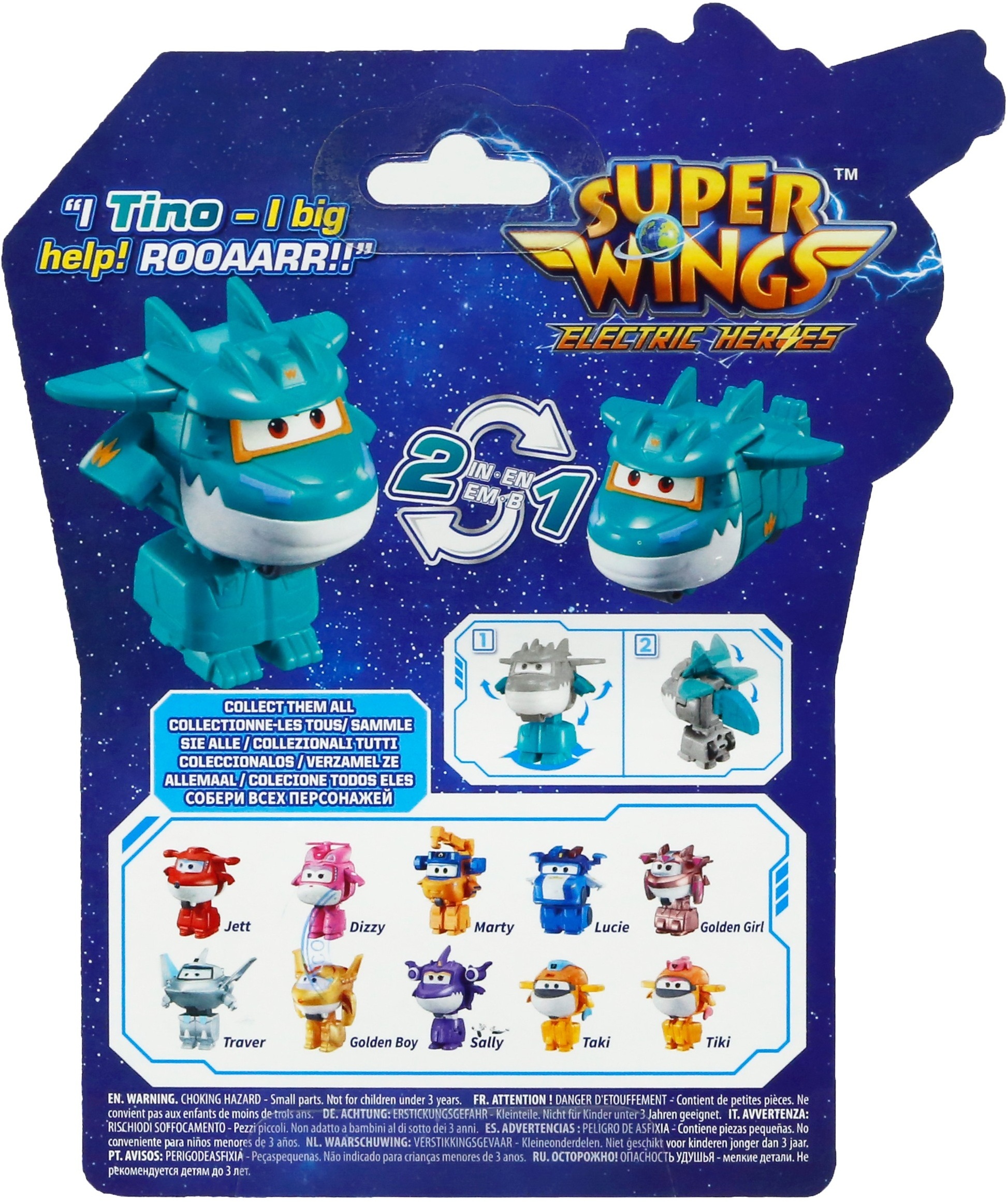 Игровая фигурка-трансформер Super Wings Transform-a-Bots Тино (Tino) (EU780037) фото 5