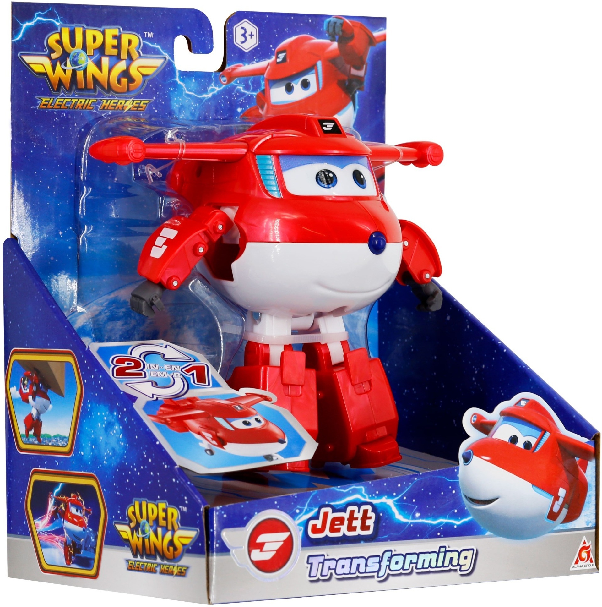 Ігрова фігурка-трансформер Super Wings Transforming Джетт (Jett) (EU780210)фото7