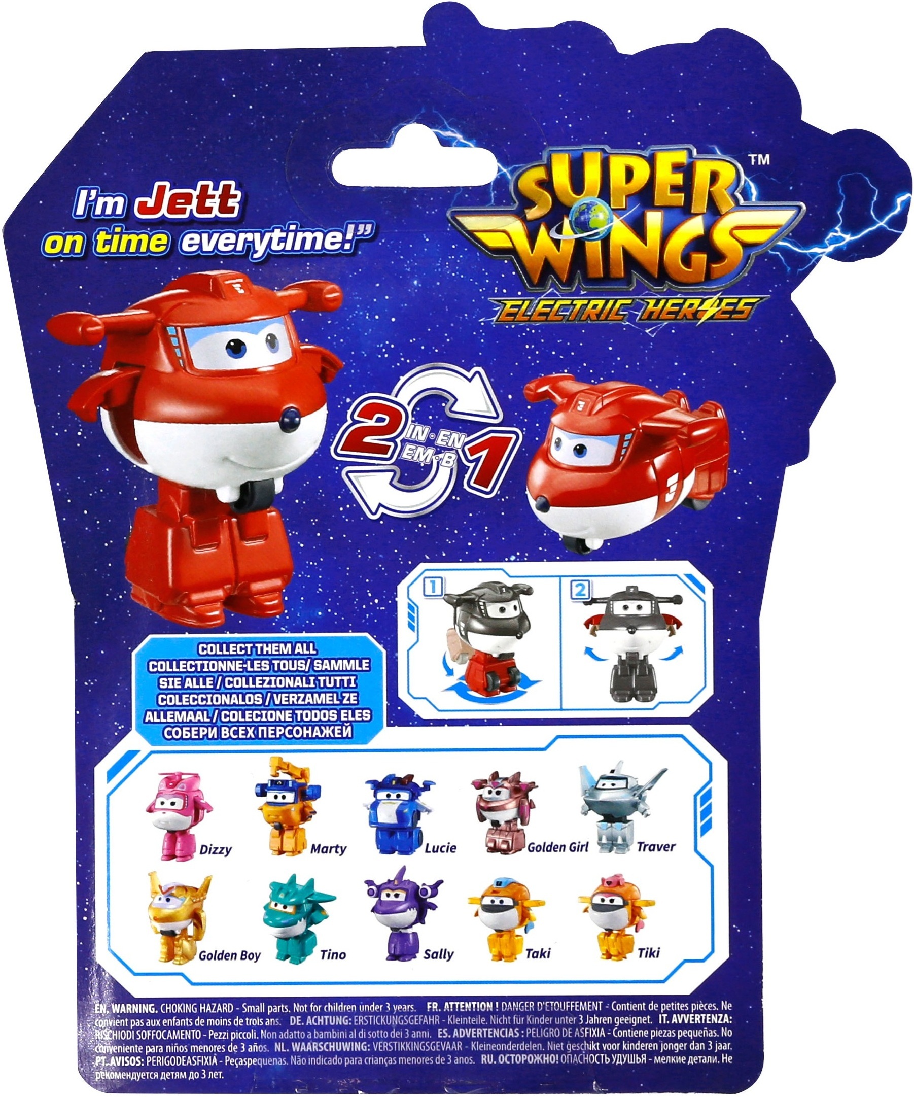 Игровая фигурка-трансформер Super Wings Transform-a-Bots Джетт (Jett) (EU780010) фото 14