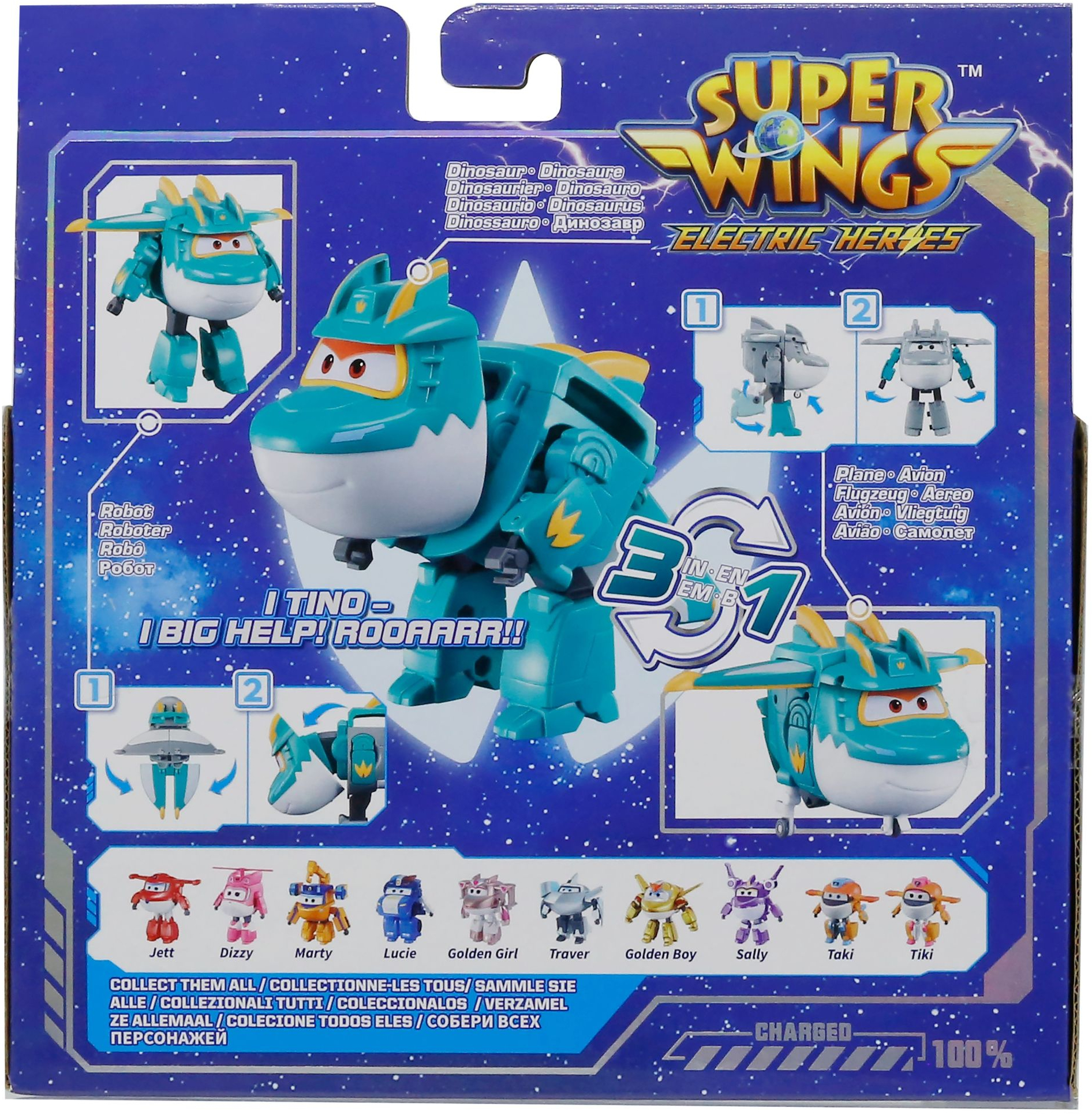 Игровая фигурка-трансформер Super Wings Transforming Тино (Tino) (EU780237) фото 9