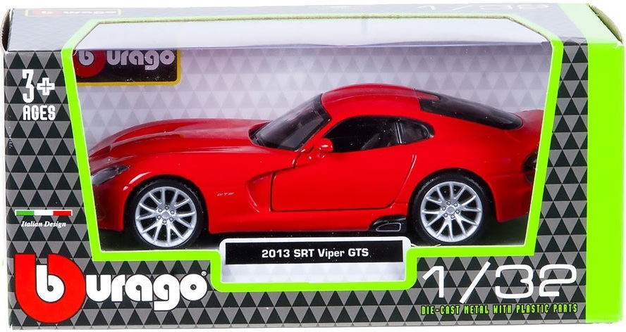 Автомодель - SRT VIPER GTS (2013) (червоний, 1:32) (18-43033)фото