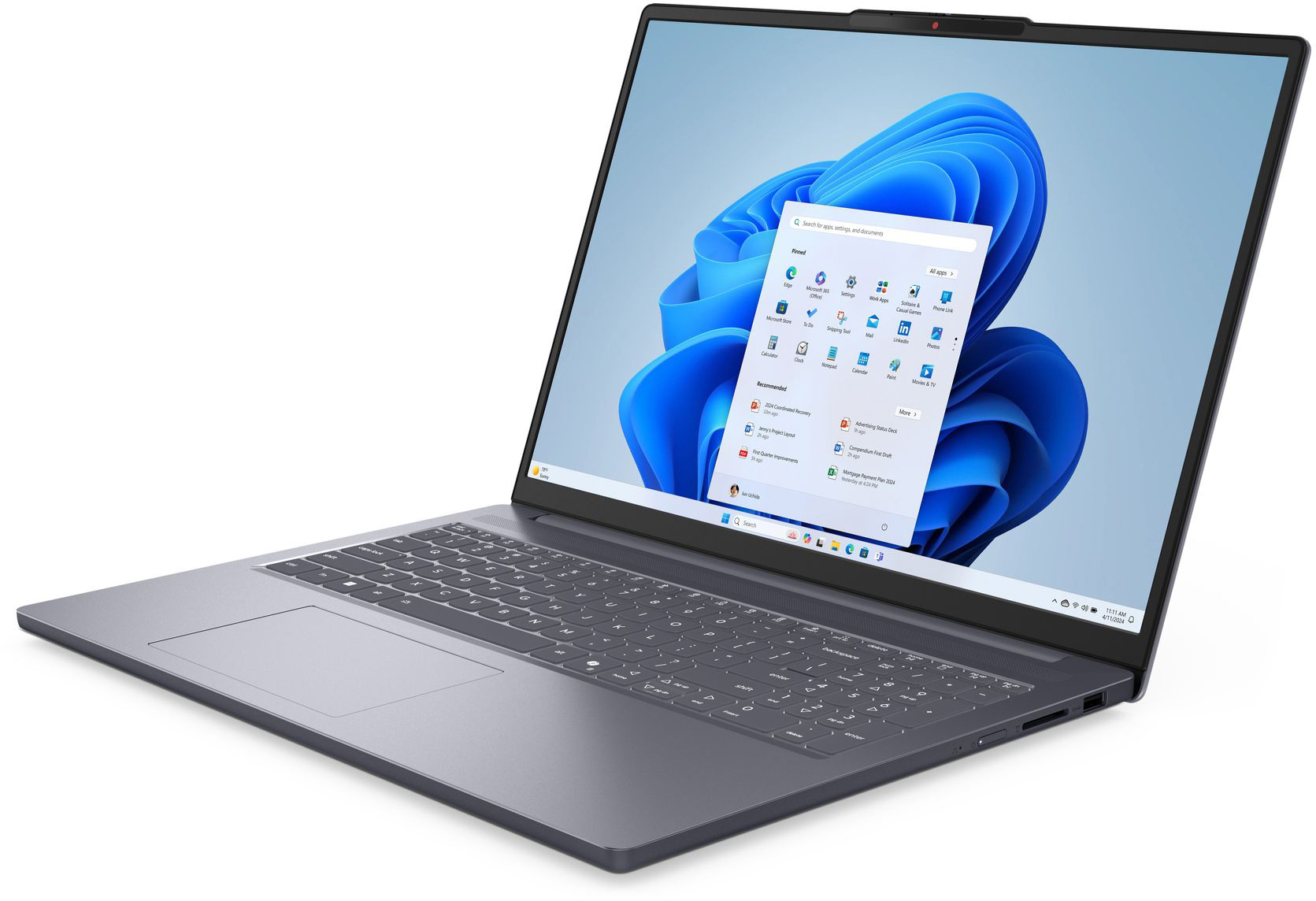 Ноутбук LENOVO IdeaPad Slim 3 16AHP10 Luna Grey (83KB002QRA)фото3