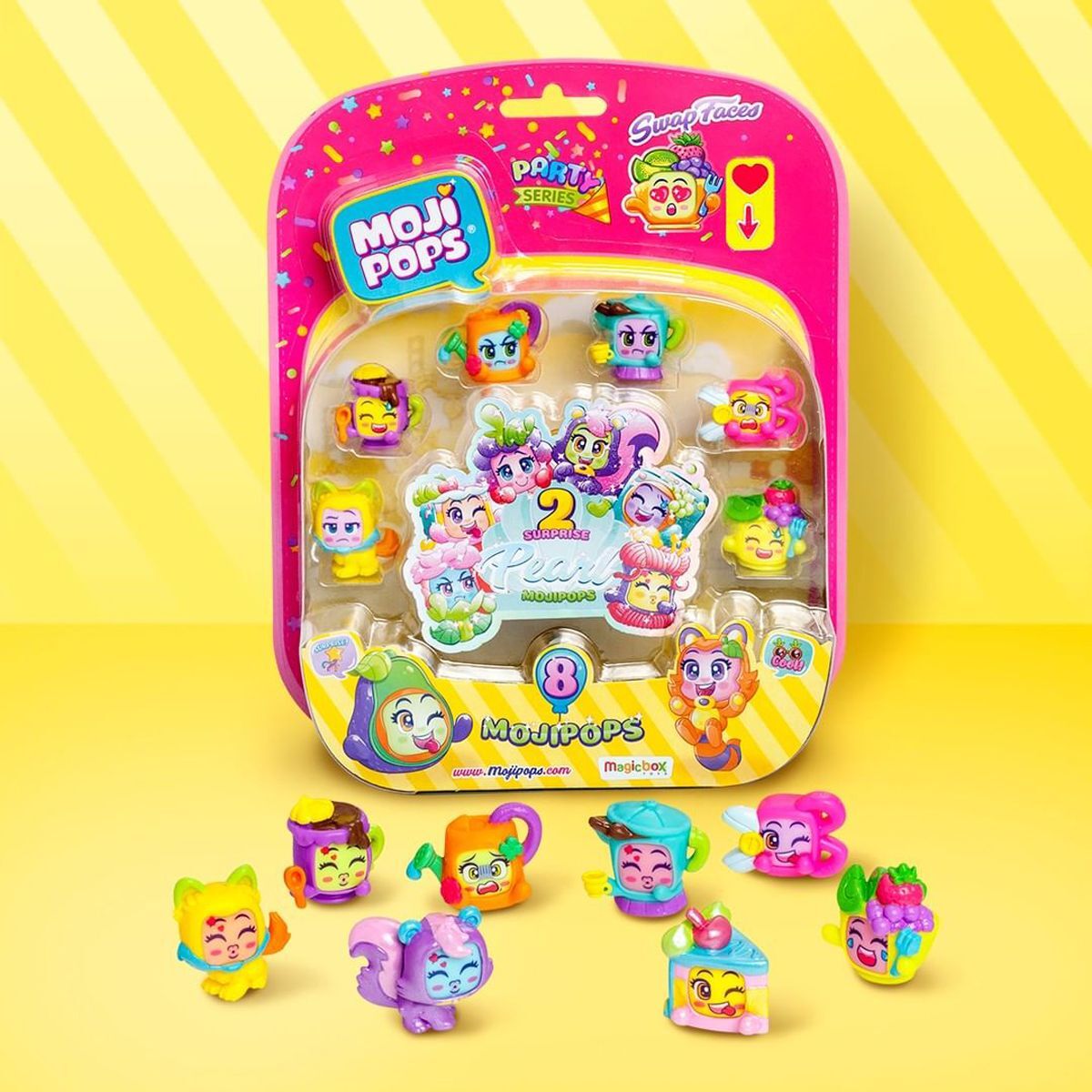 Набір фігурок MOJI POPS серії "Party" – ПЕРЛИННИЙ СЮРПРИЗ (8 фігурок) (PMPPB816IN00)фото3