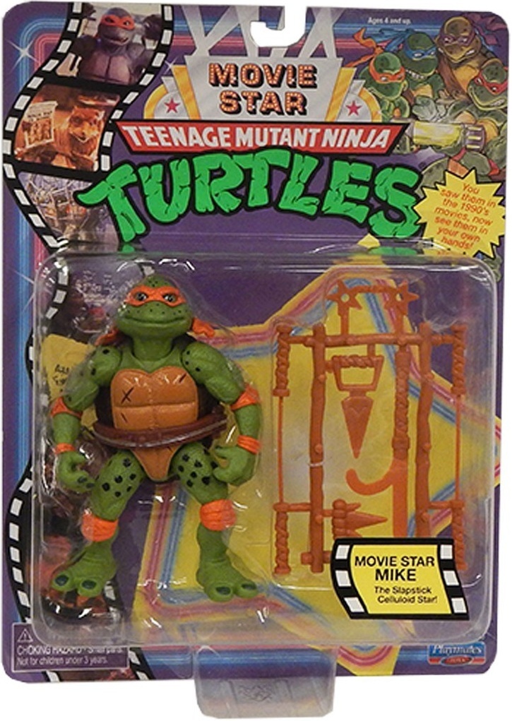 Фігурка серії Черепашки-Ниндзя Movie Star 1992 - Мікеланжело (12 cm) (81333)фото2