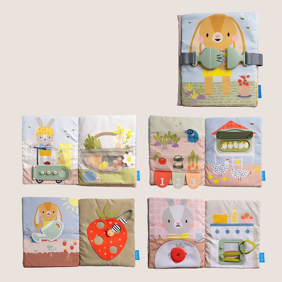 Розвиваюча м'яка книга колекції "Садочок у місті" – Бізібук Зайченка (13355)фото5