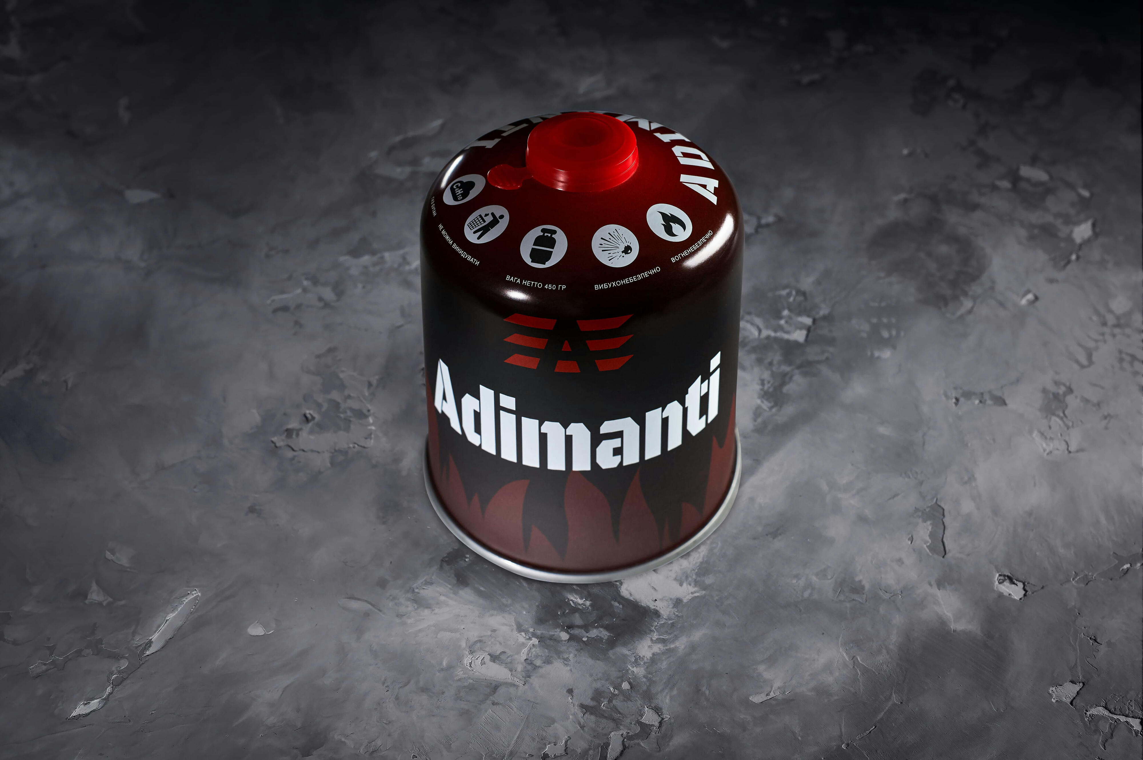 Газовий балон Adimanti 450гр (AD-G45)фото6