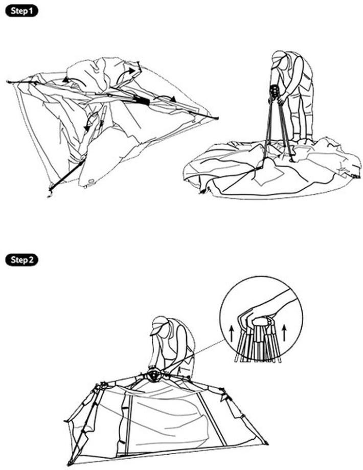 Тент для кемпінгу Naturehike CNK2450WS021, бежевийфото2