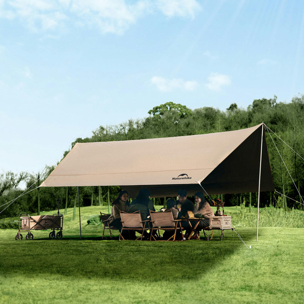 Тент универсальный Naturehike CNK2350WS015, размер S, бежевый фото 7