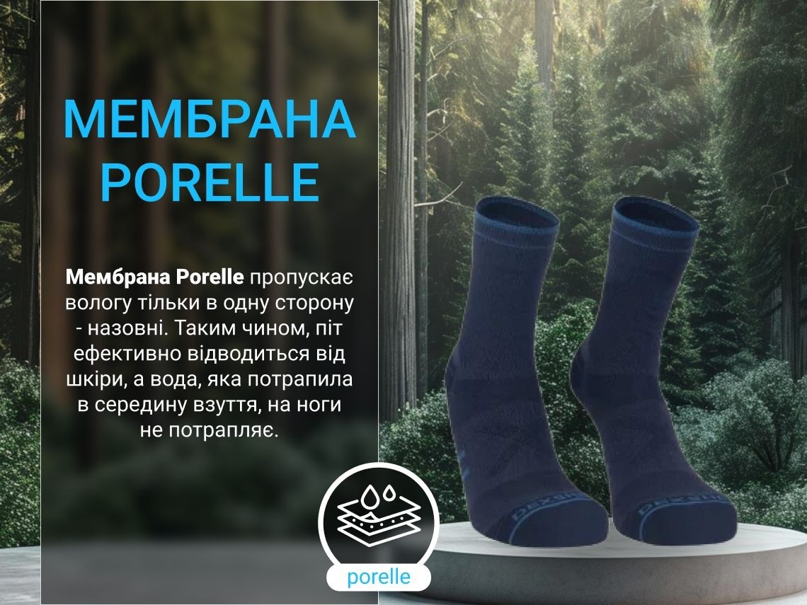 Шкарпетки водонепроникні Dexshell Running Lite 2.0 Socks сірі L (43-46)фото2