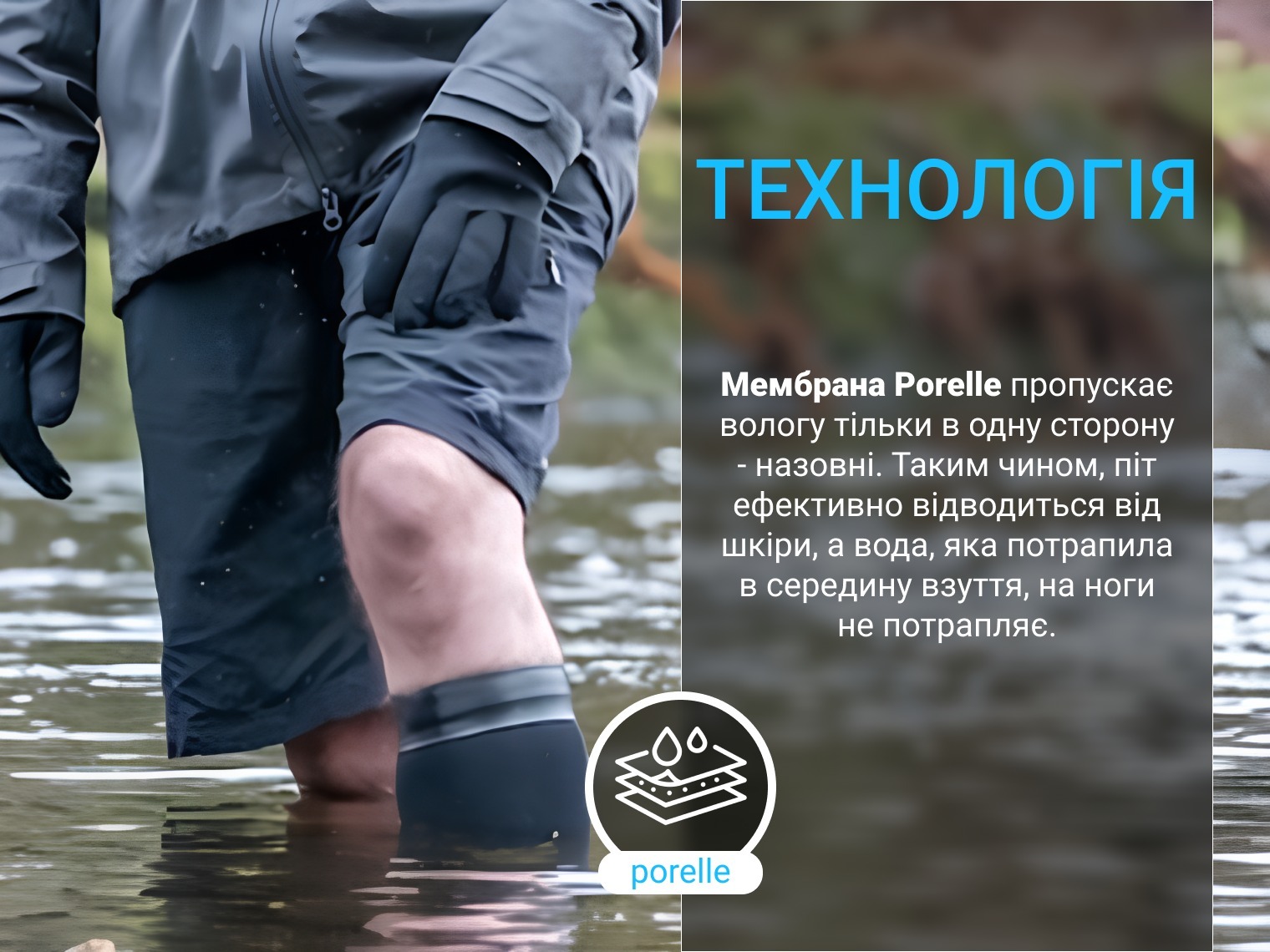 Носки водонепроницаемые Dexshell Wading Pro Socks черные L (43-46) фото 3