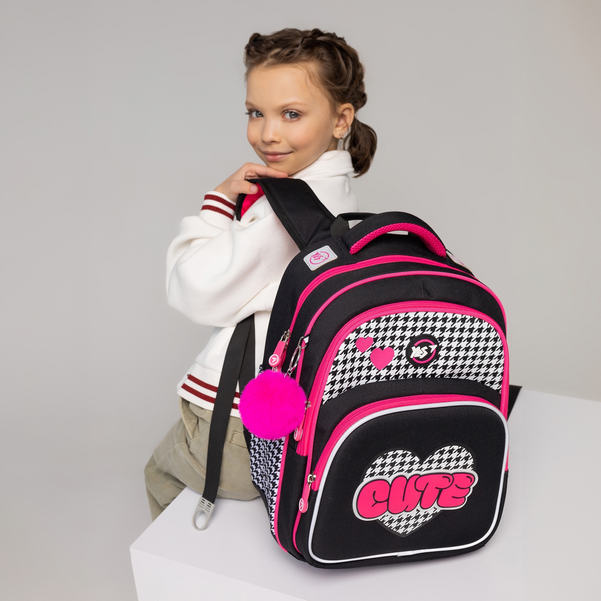 Рюкзак полукаркасный школьный Yes Cute S-91 фото 