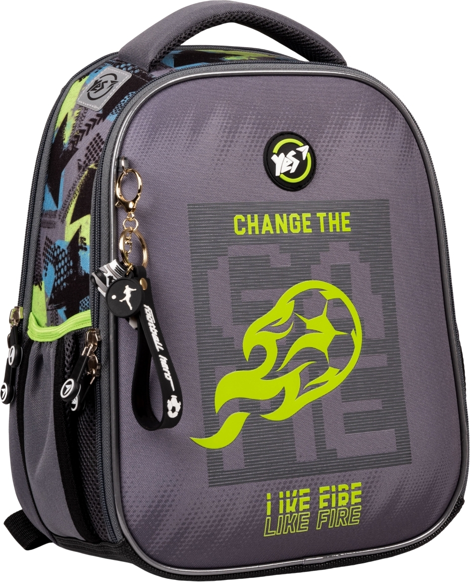 Рюкзак шкільний каркасний Yes Football H-100фото