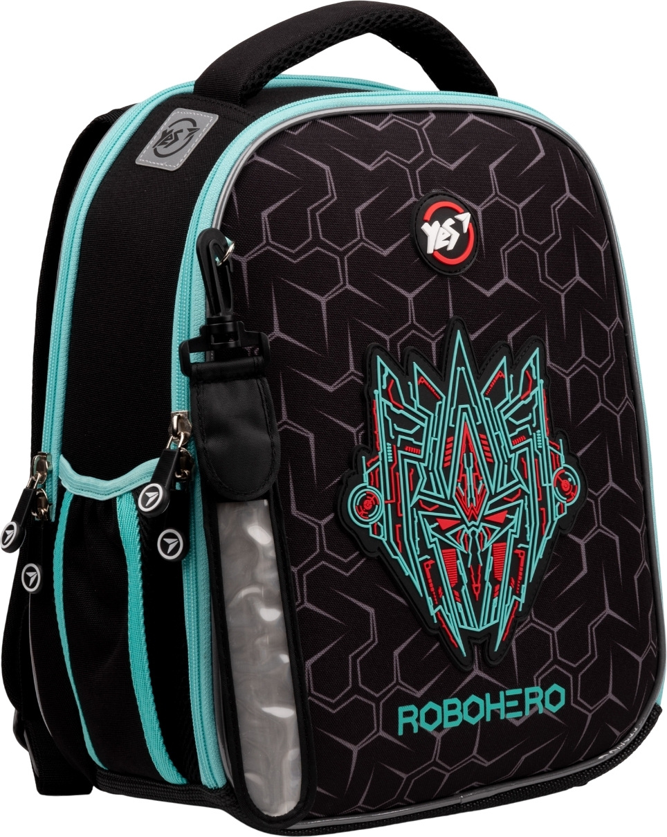 Рюкзак шкільний каркасний Yes Robohero H-100фото3