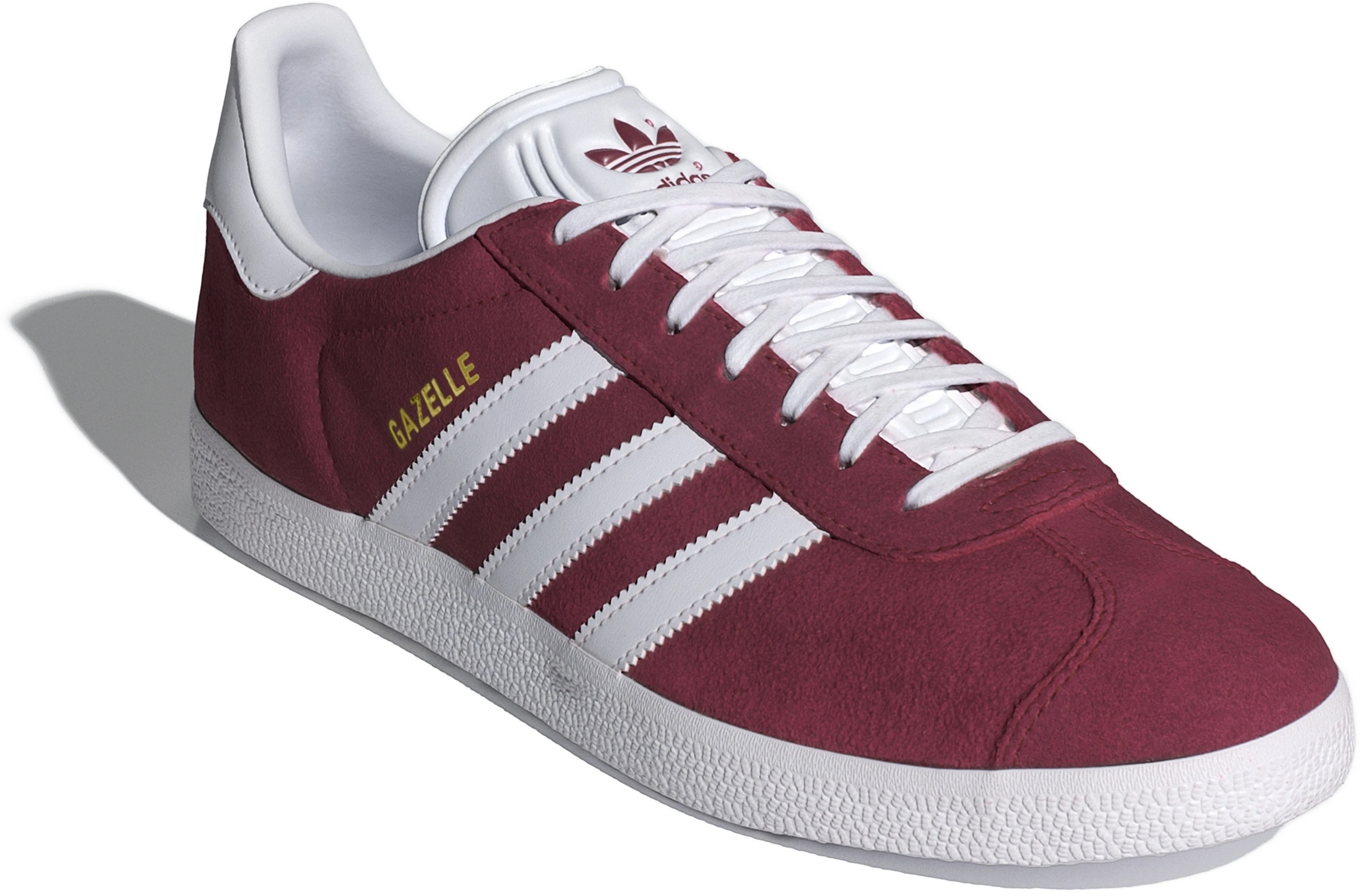 Кеды мужские Adidas Gazelle B41645 44.5 (10 UK) бордовый/белый фото 