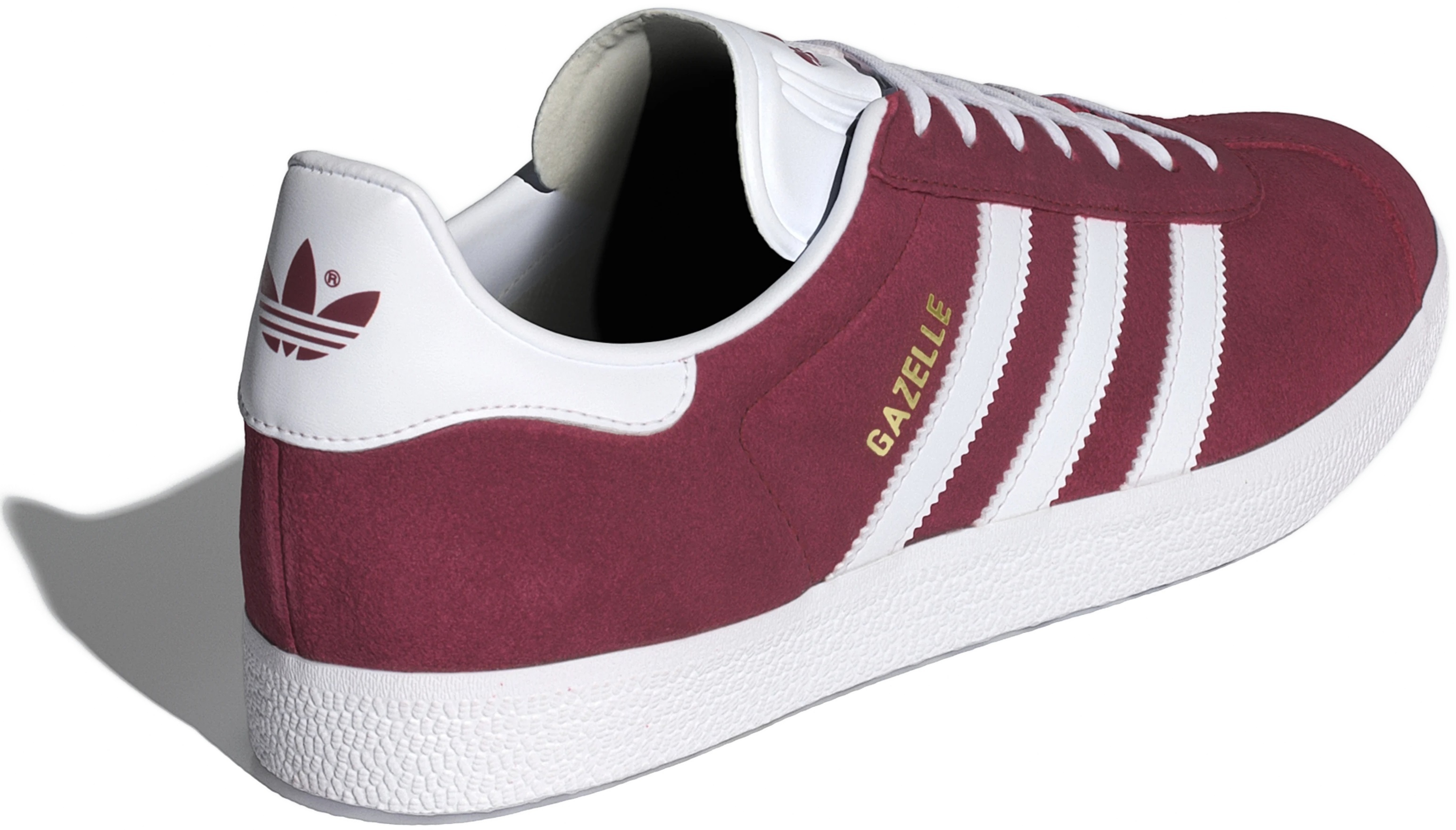 Кеды мужские Adidas Gazelle B41645 44.5 (10 UK) бордовый/белый фото 