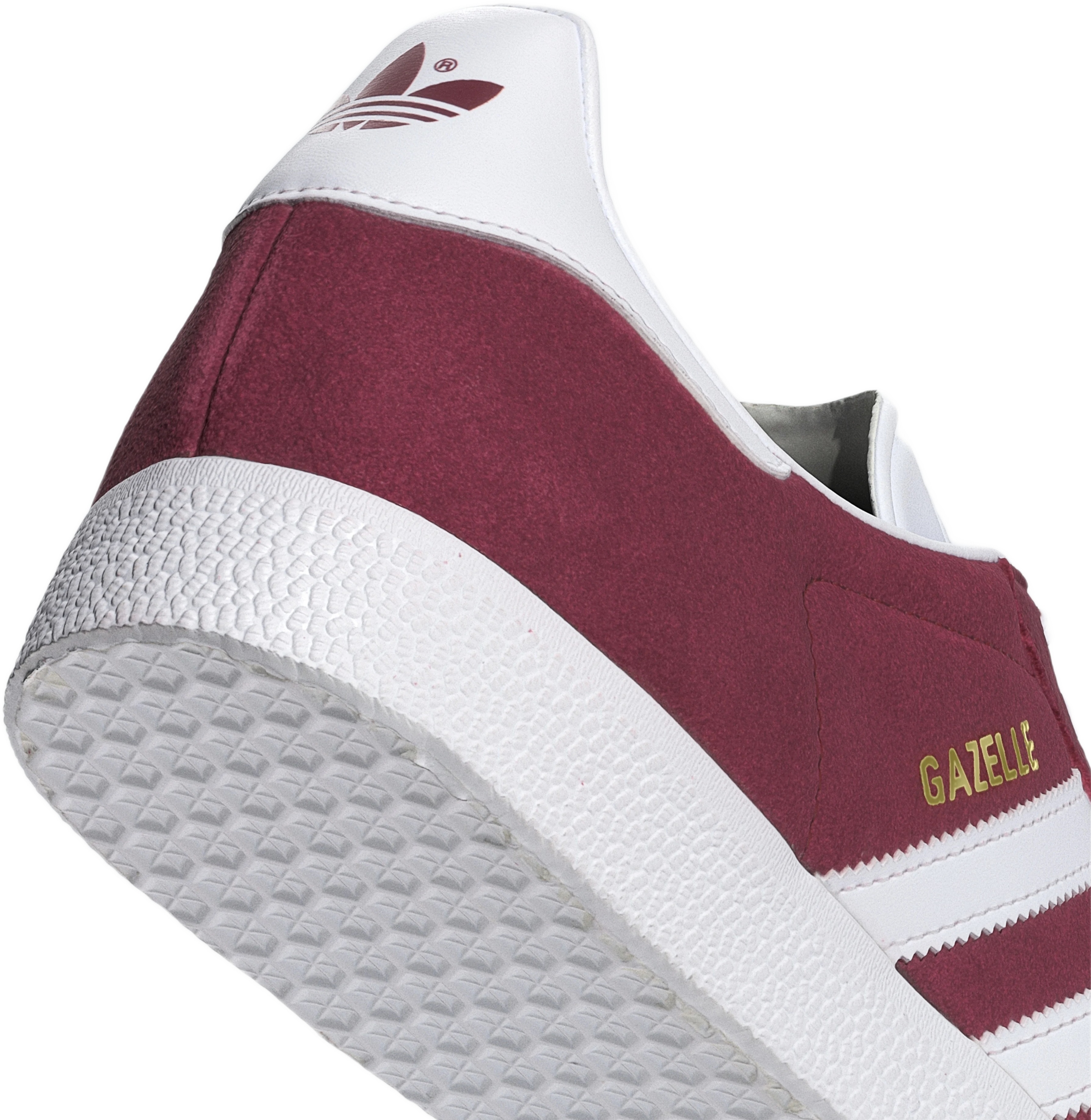 Кеды мужские Adidas Gazelle B41645 44.5 (10 UK) бордовый/белый фото 