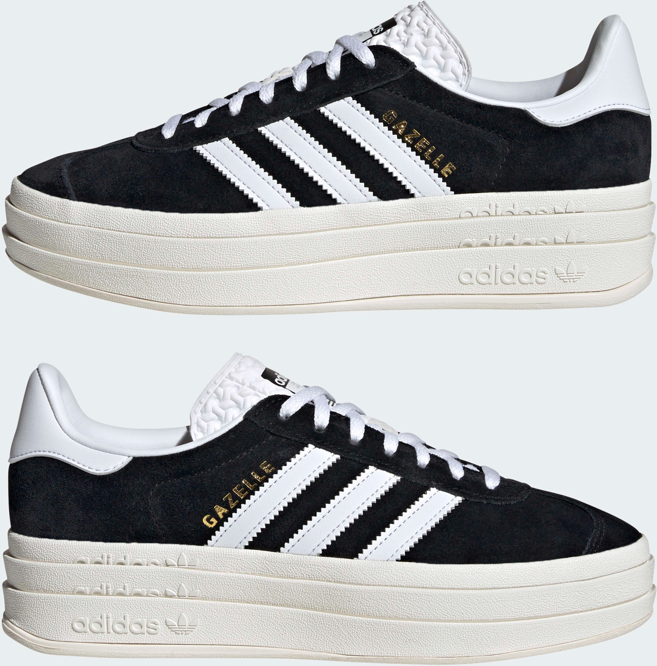 Кеды женские Adidas Gazelle Bold W HQ6912 37.5 (4.5 UK) черные фото 