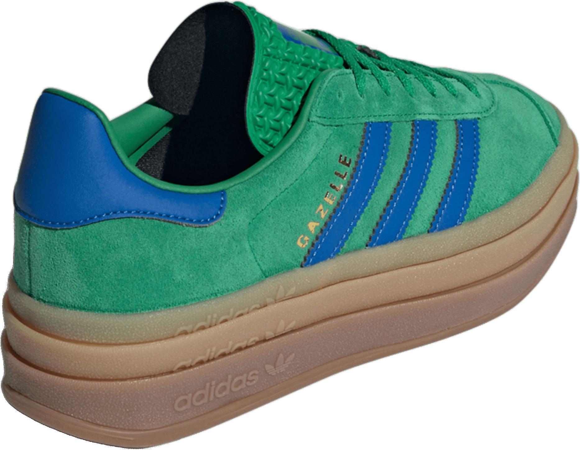 Кеды женские Adidas Gazelle Bold W IE1370 38 (5 UK) зеленые фото 