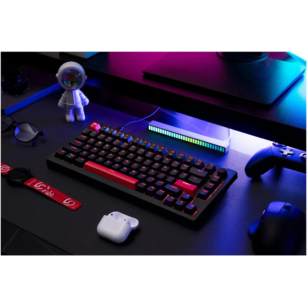 Клавіатура Lemokey X4 82Key, Keychron Red, USB-A, QMK/VIA, Hot-Swap, EN/UKR, RGB, Black (X4-H1-UA)фото3