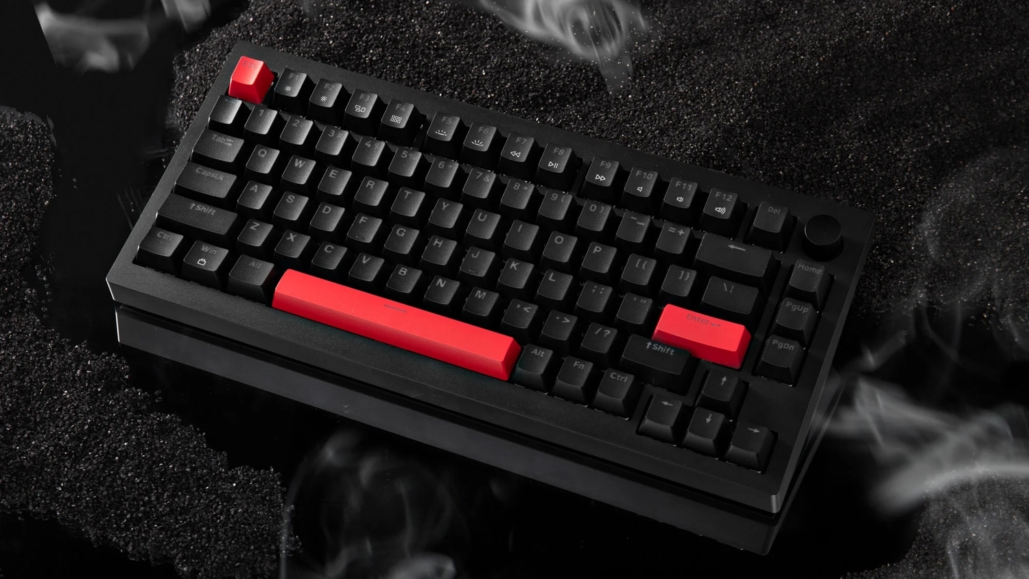 Клавіатура Lemokey X4 82Key, Keychron Red, USB-A, QMK/VIA, Hot-Swap, EN/UKR, RGB, Black (X4-H1-UA)фото4