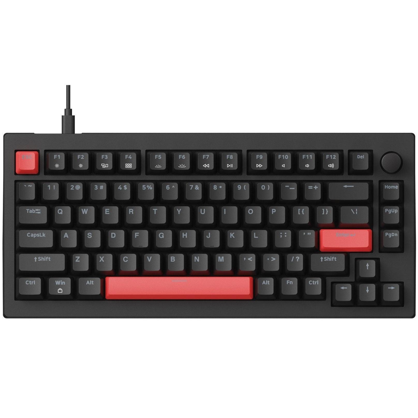 Клавіатура Lemokey X4 82Key, Keychron Red, USB-A, QMK/VIA, Hot-Swap, EN/UKR, RGB, Black (X4-H1-UA)фото6