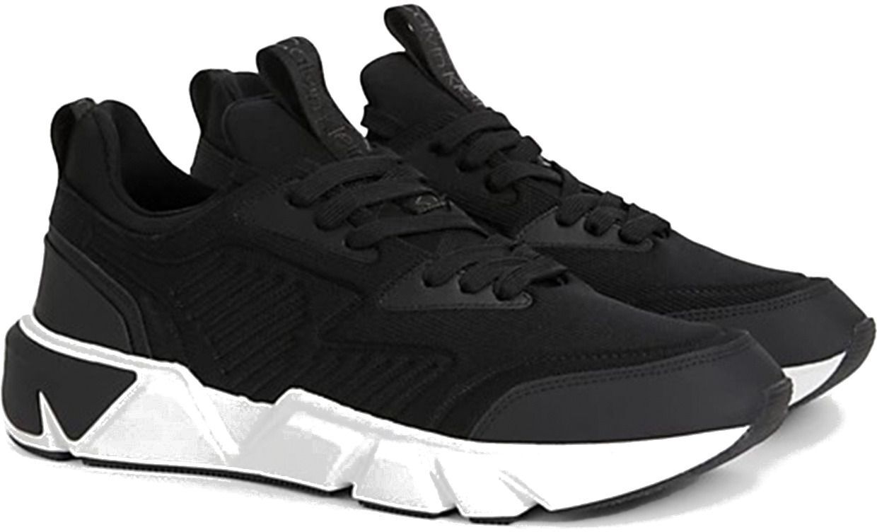 Кроссовки мужские Calvin Klein Low Top Lace Up Knit HM0HM00647-BEH 40 черные фото 3