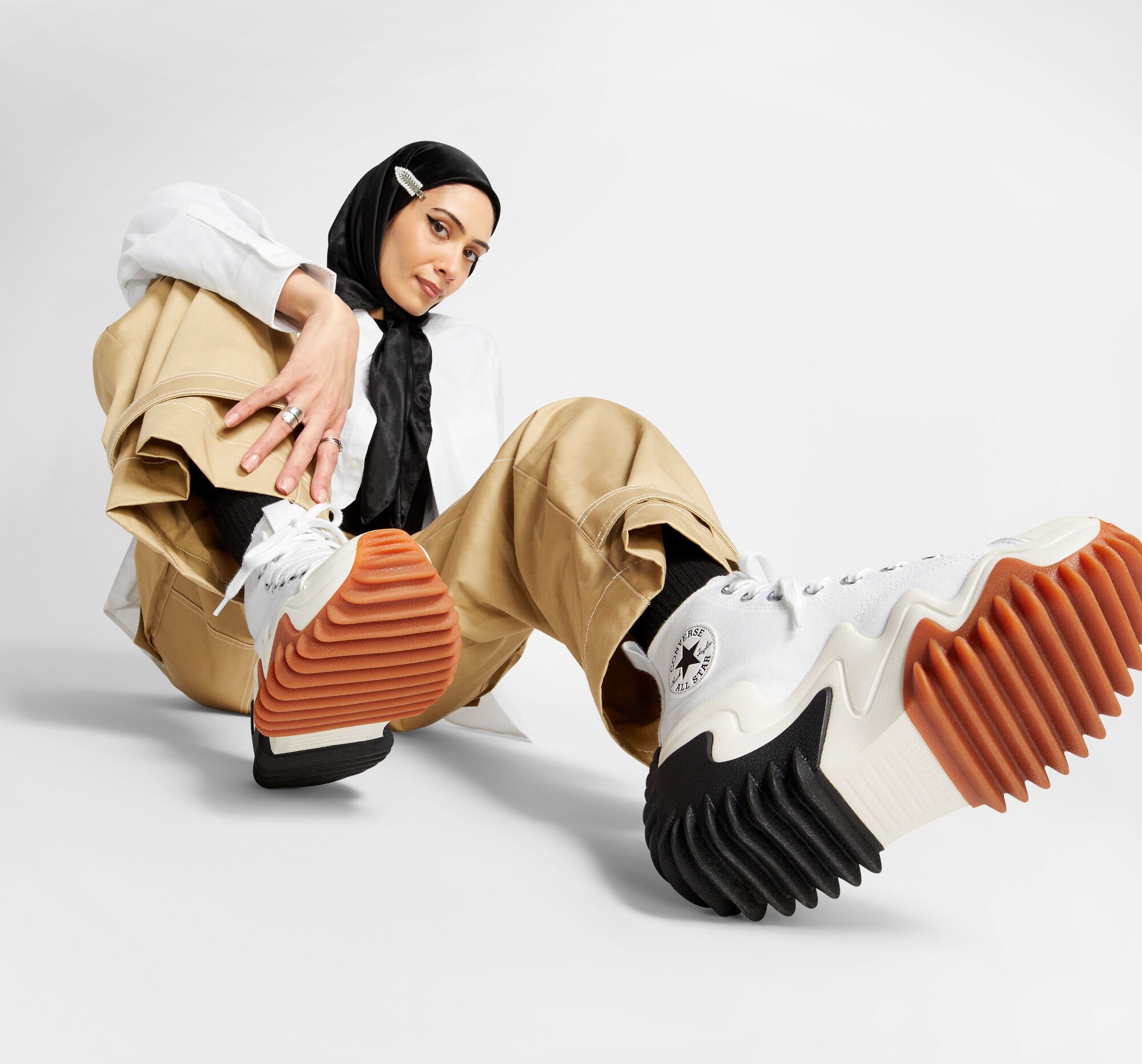 Кеды высокие женские Converse Run Star Motion Hi 171546C 36 (4 US) белые фото 11