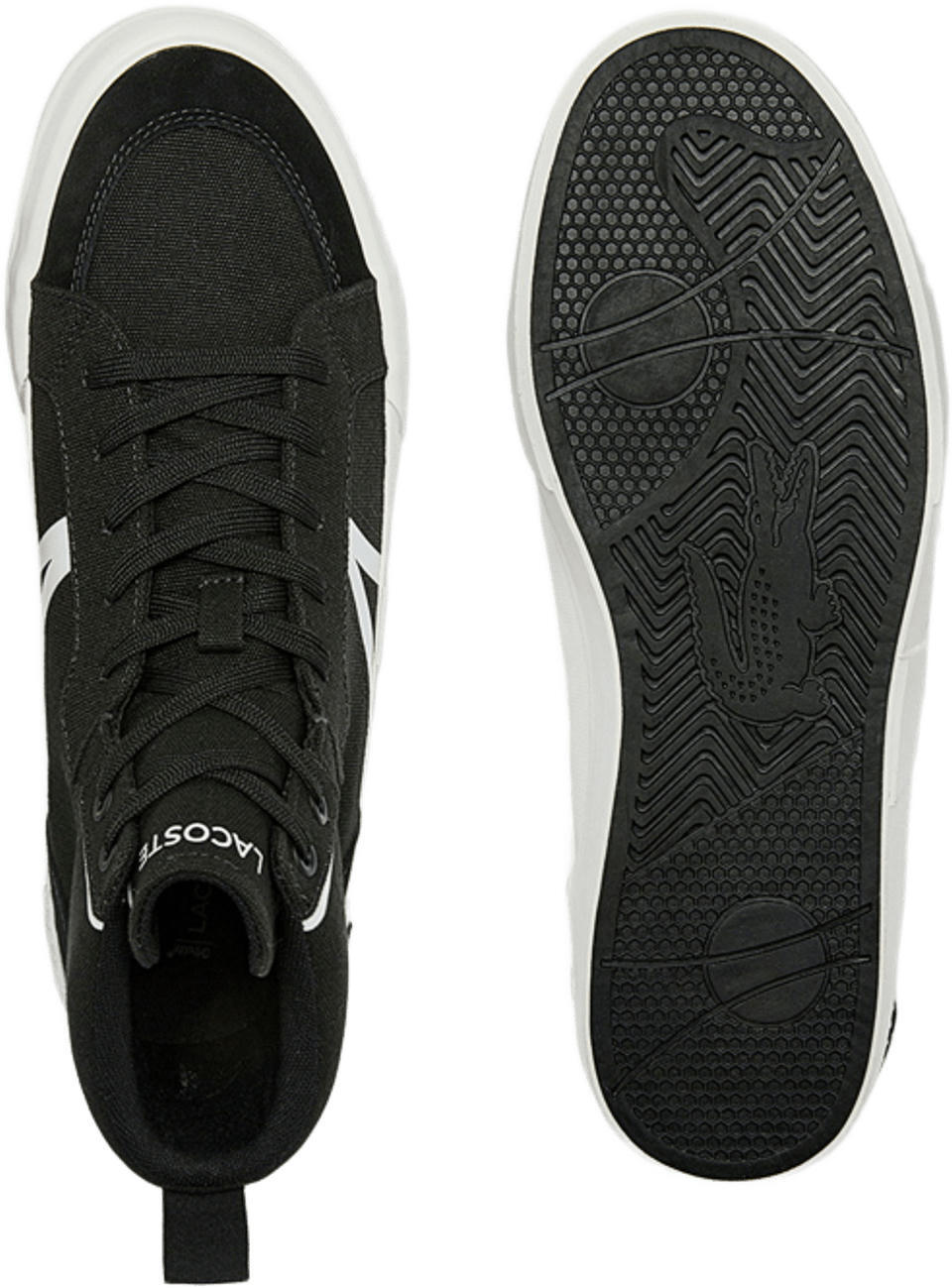 Кеди мужские Lacoste L004 Mid 743CMA0056-312 45 (10.5 UK) черные фото 4