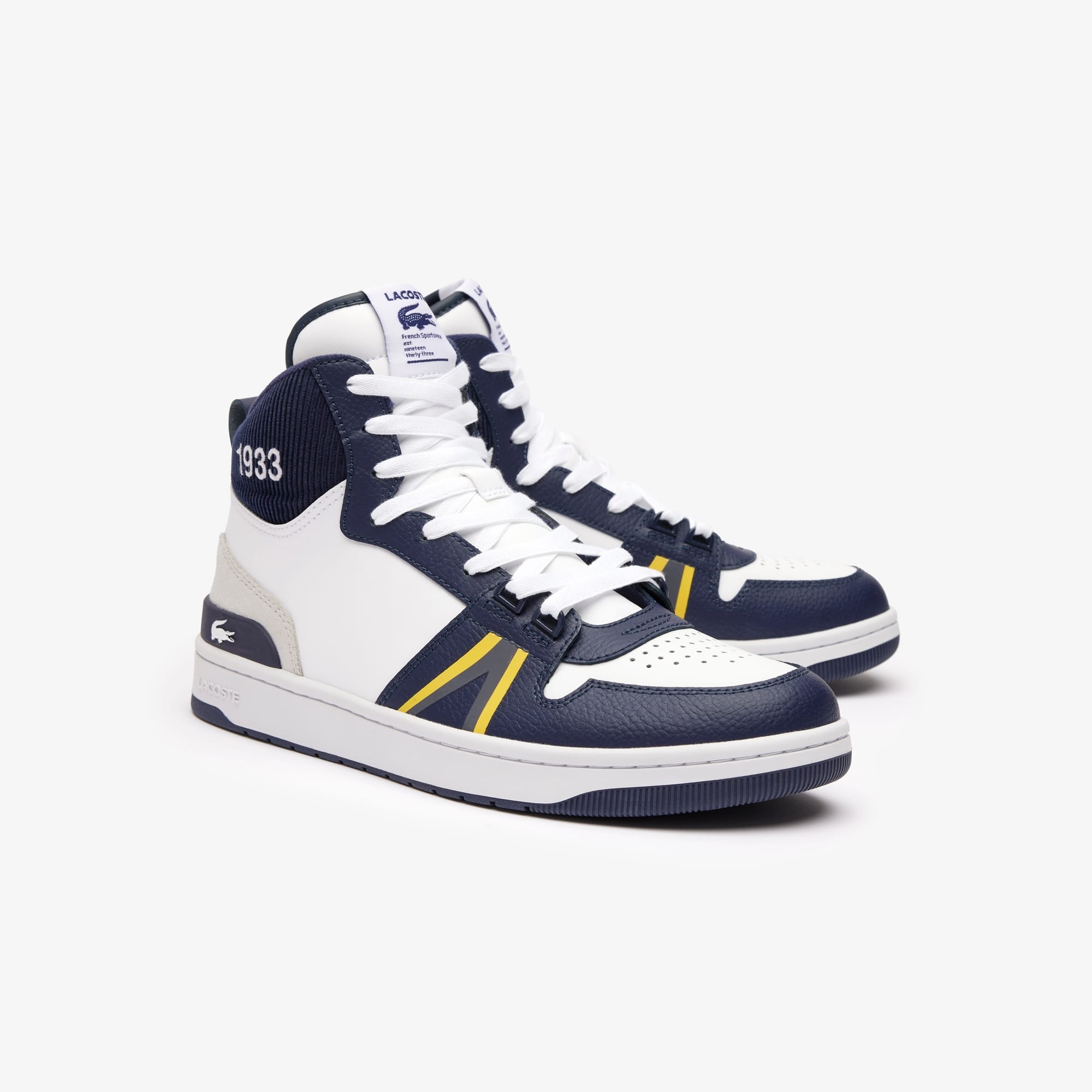 Полуботинки мужские Lacoste L001 Mid 746SMA0030-042 45 (10.5 UK) белые фото 2