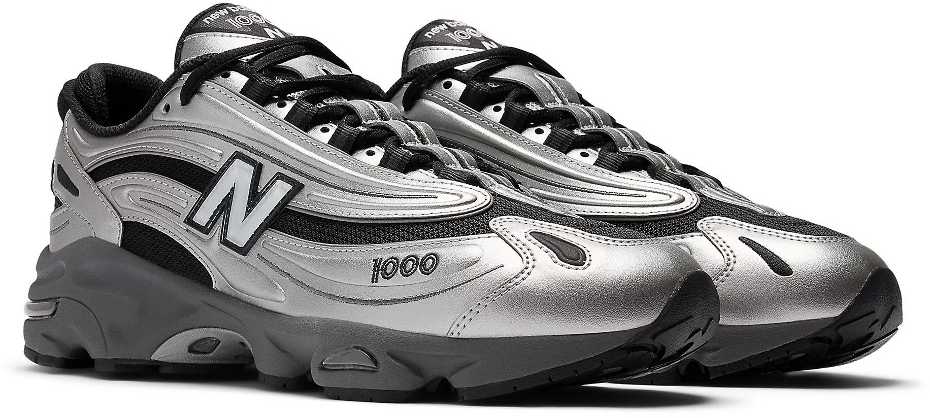 Кроссовки мужские New Balance M1000EGR 44 (10 US) серебряно/черные фото 