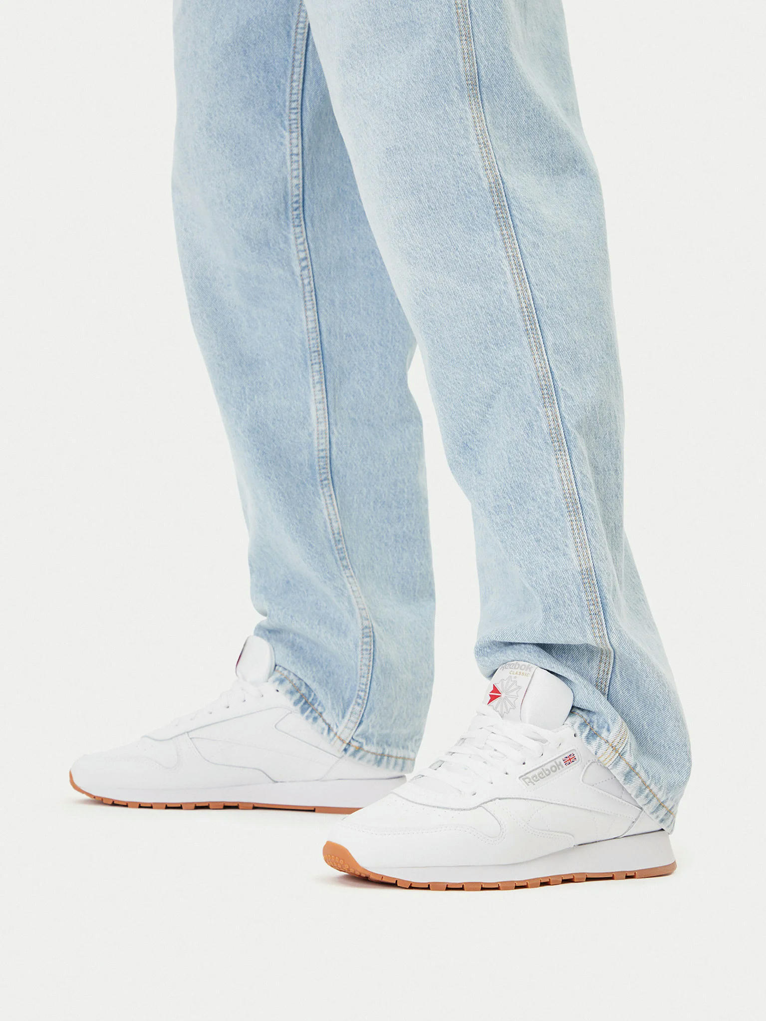 Кроссовки мужские Reebok Classic Leather 100008491 43 (10 US) белые фото 11