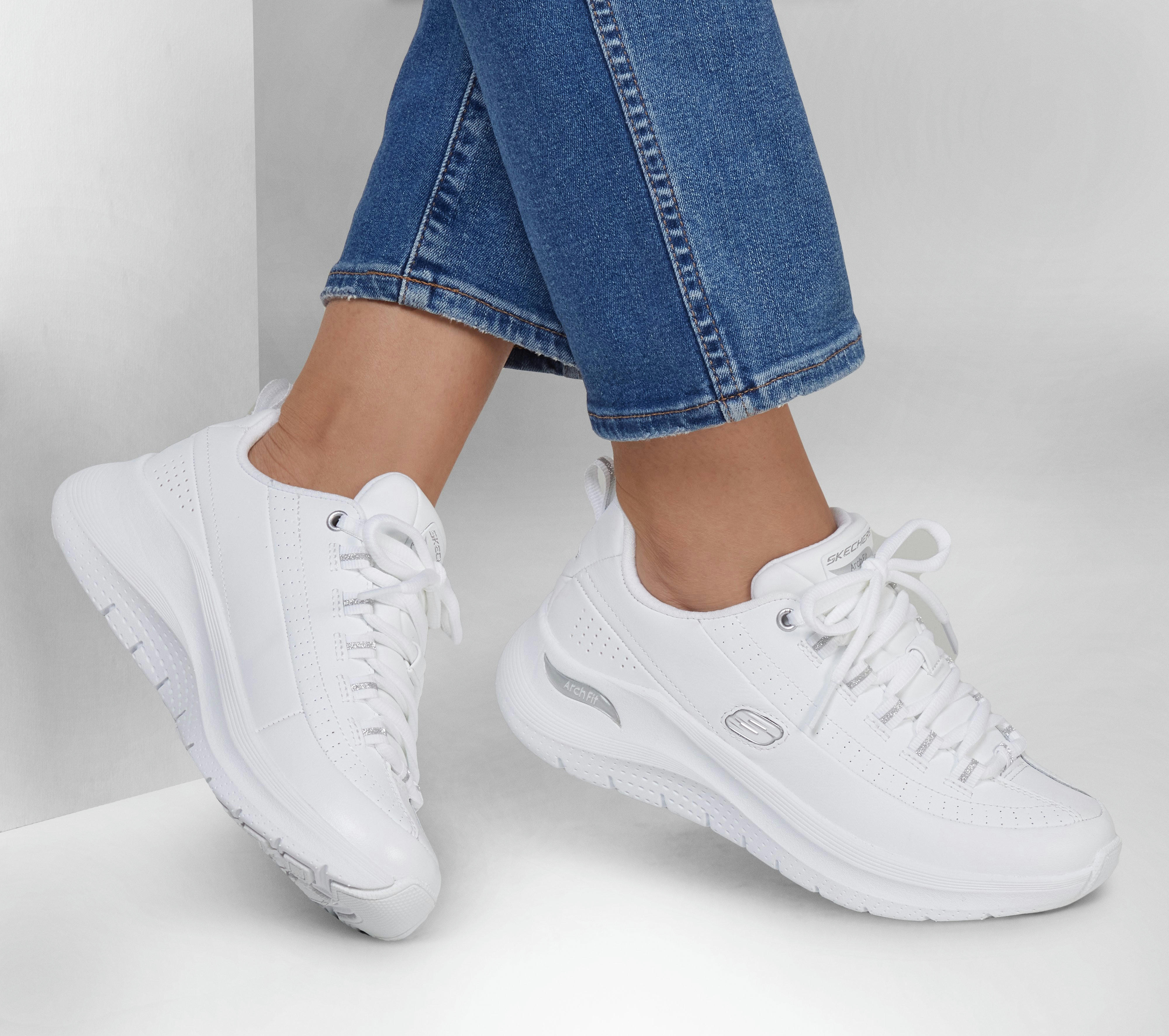 Кроссовки женские Skechers Arch Fit 2.0 150061 WSL 41 (11 US) белые фото 