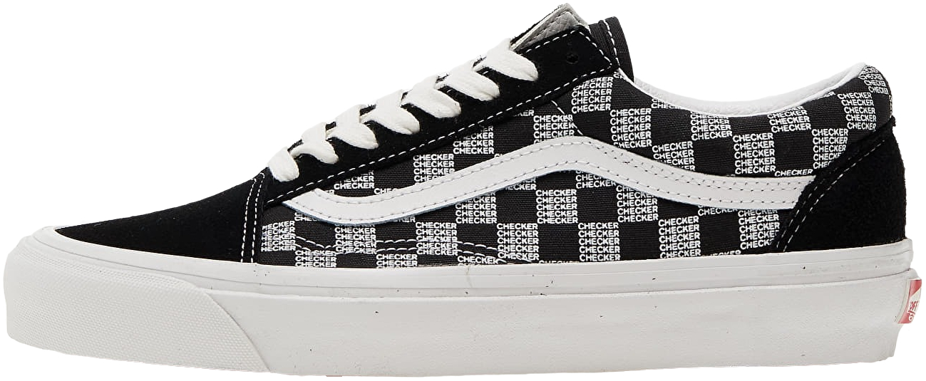 Кеды низкие Vans Old Skool Checker VN0A54F3BLK1 36 (4.5 US) белый/черный фото 2