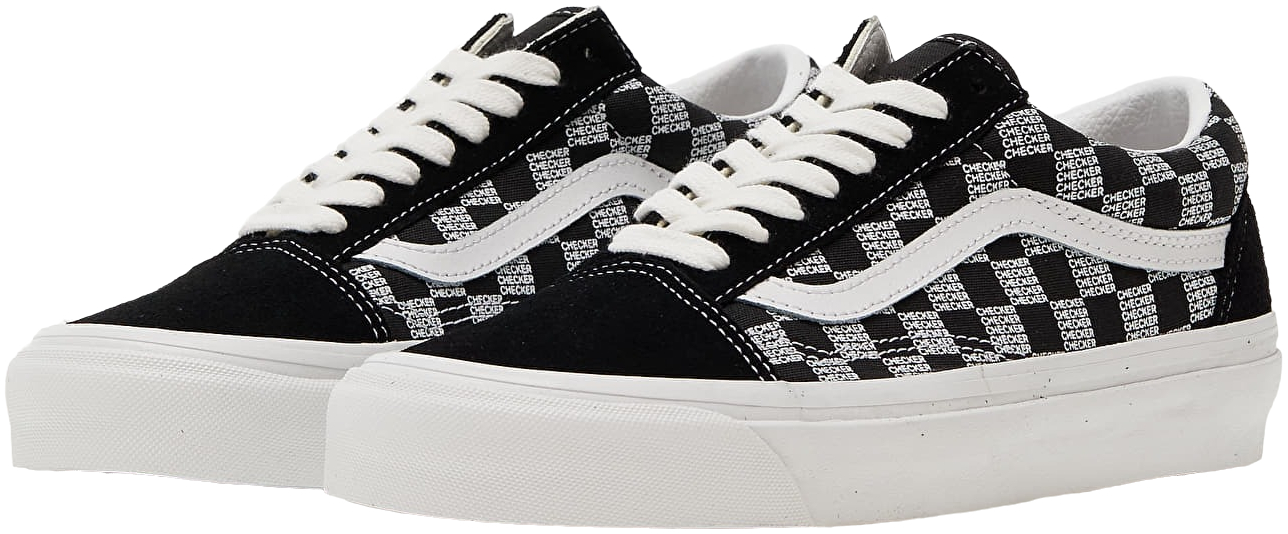Кеды низкие Vans Old Skool Checker VN0A54F3BLK1 36 (4.5 US) белый/черный фото 4