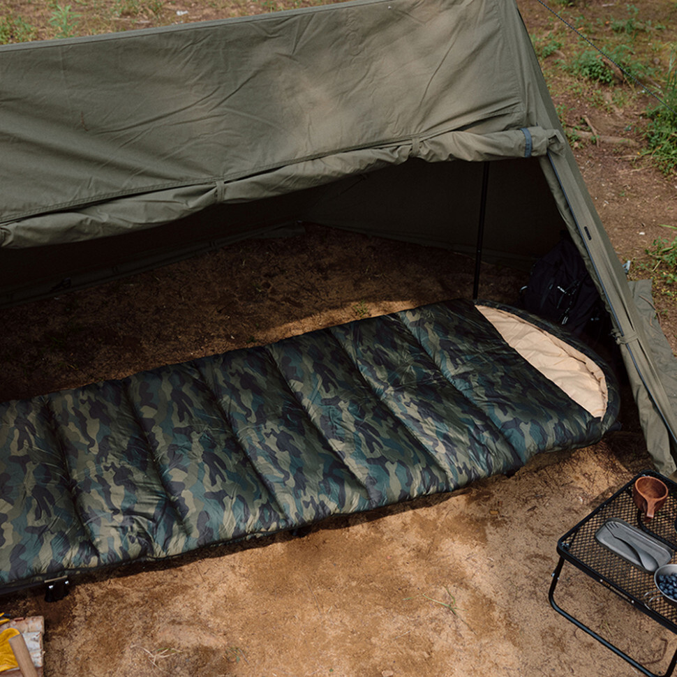 Спальний мішок з капюшоном Naturehike M320 CNK2350WS023, зелений камуфляж, правийфото4