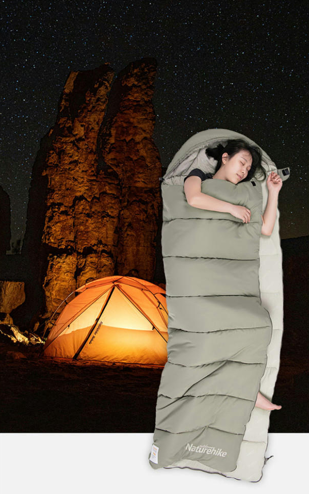 Спальник з капюшоном Naturehike M180 NH20MSD02, правий, сірийфото7