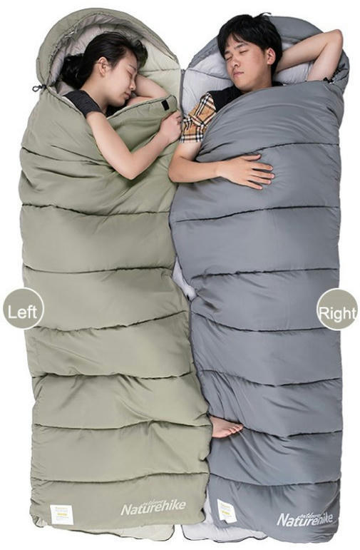Спальник з капюшоном Naturehike M180 NH20MSD02, правий, сірийфото3