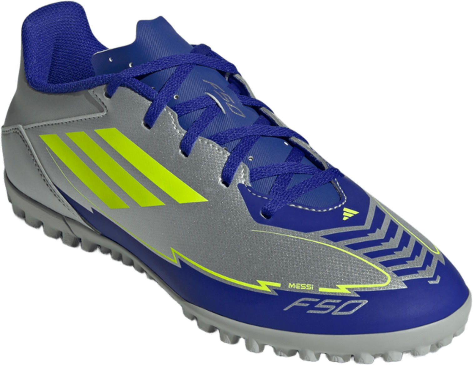 Сороконіжки Adidas F50 Club Tf Messi IH0917 39 1/3 (6 UK) сріблястіфото