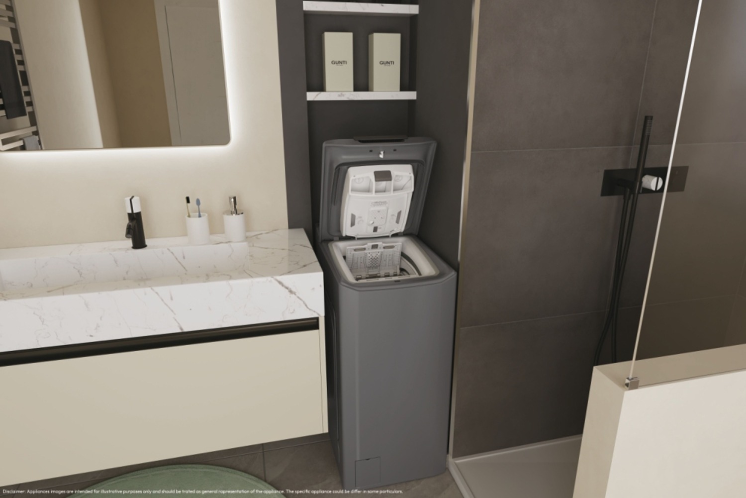 Вертикальная стиральная машина Candy TCAS274TMR5-S фото