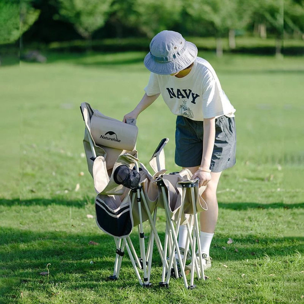 Крісло складане Naturehike CNK2350JJ011, алюміній, чорнийфото5