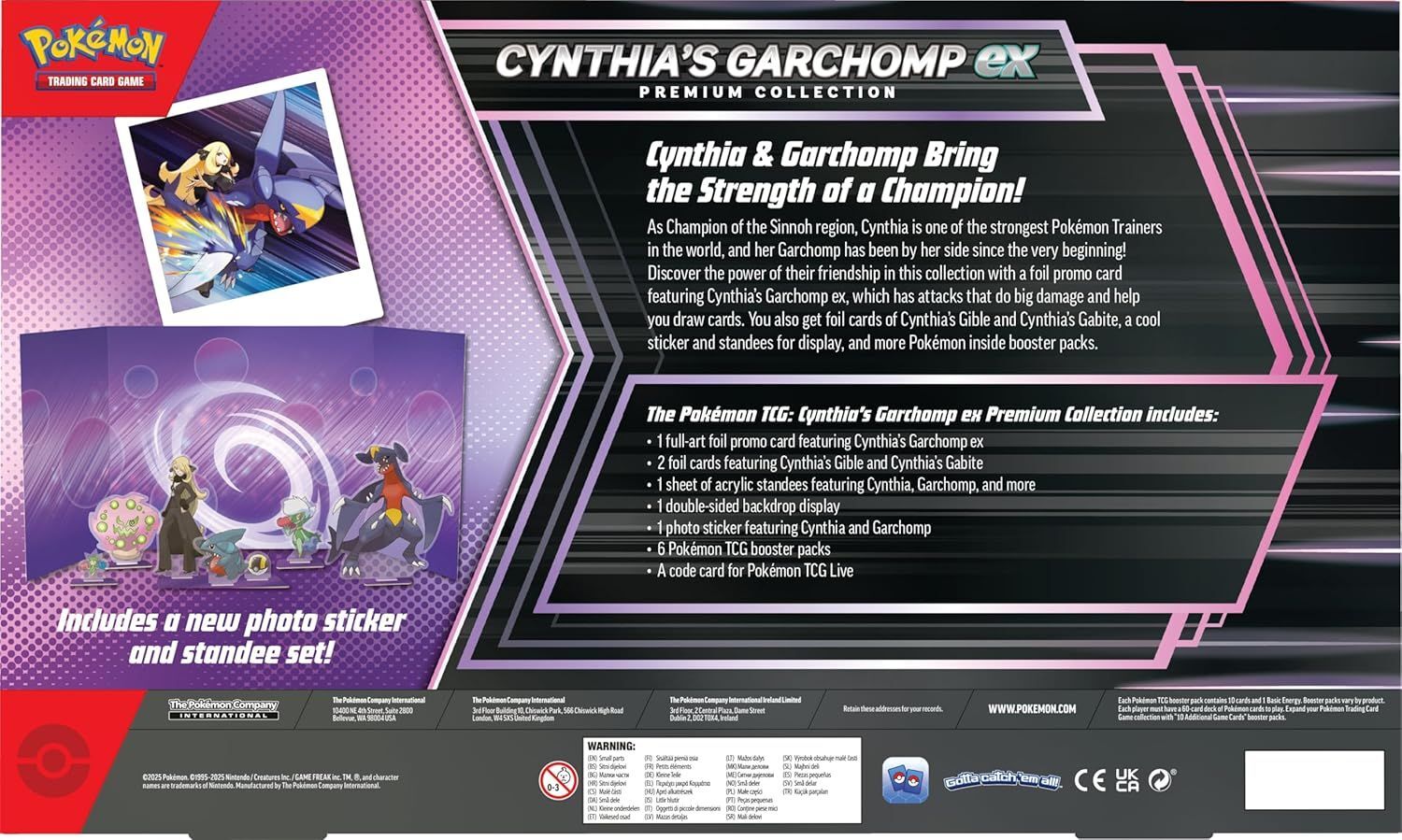 Коллекционная карточная игра Pokemon: Cynthia's Garchomp ex - Premiun Collection фото 2