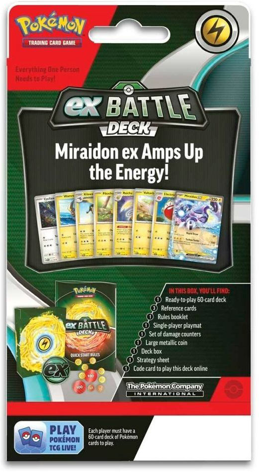 Коллекционная карточная игра Pokemon: Miraidon/Victini ex Battle Deck (1 случайно) фото 4