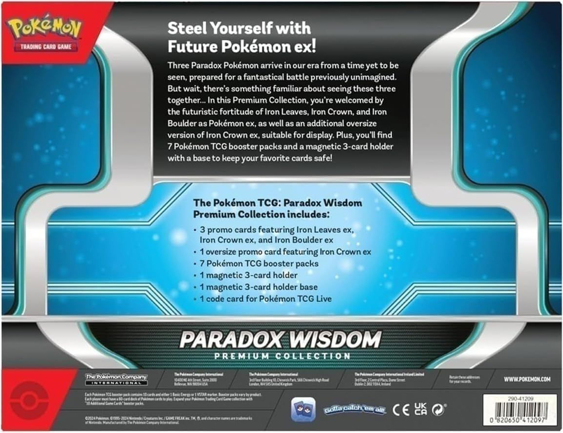 Коллекционная карточная игра Pokemon: Paradox Wisdom - Premium Collection фото 3